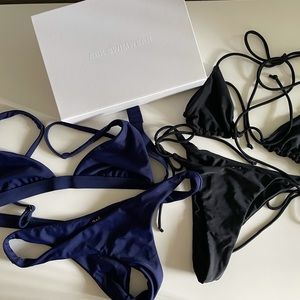 Ark Swimwear Navy and Black Bikini Sets